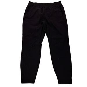 Lululemon Mens Black Straight Leg Active Sweat Pants In Mind Bottoms Size XL